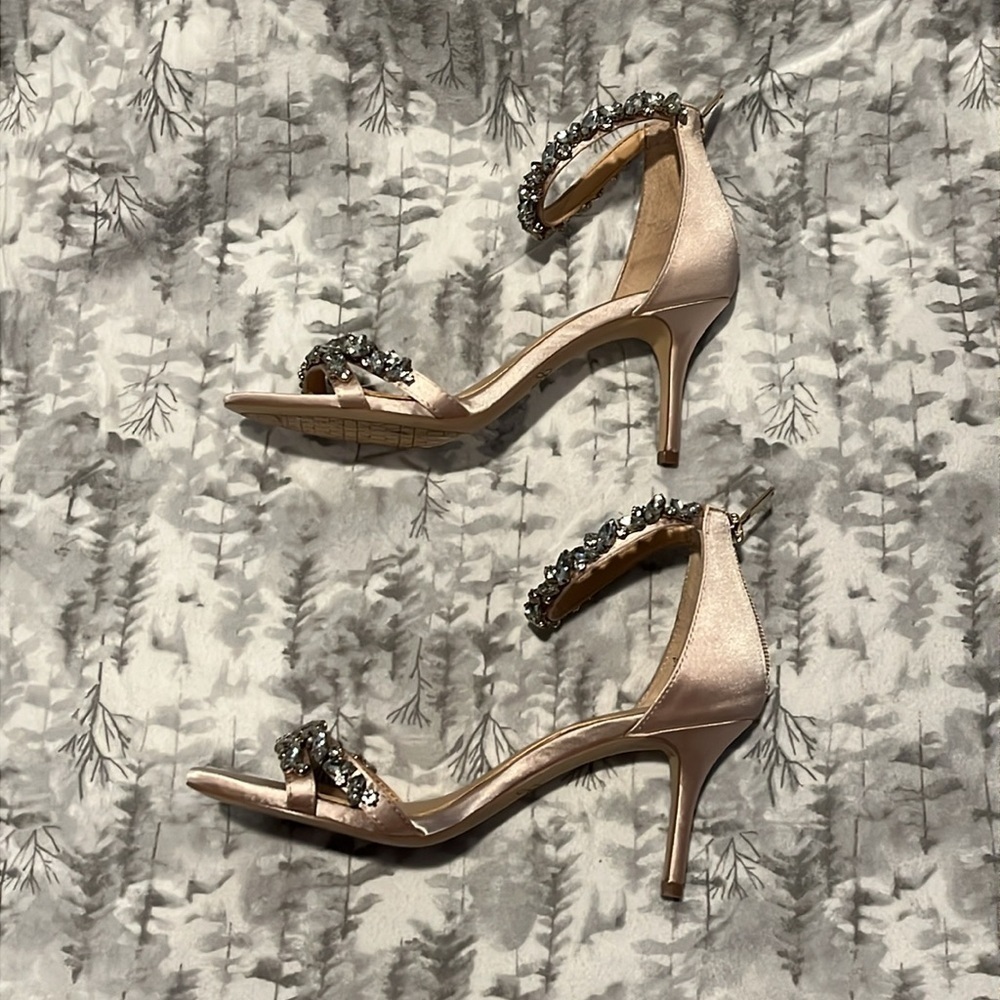 Jewel Badgley Mischka Caroline Embellished Strap Evening Shoe NWOT - Bridal - Picture 3 of 12